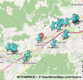 Mappa Via del Piccolo S. Bernardo, 11100 Aosta AO, Italia (2.467)