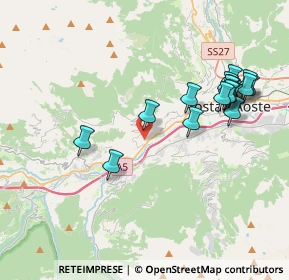 Mappa Via del Piccolo S. Bernardo, 11100 Aosta AO, Italia (4.12389)