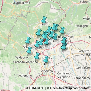 Mappa Via Roggia Capra, 36030 Zugliano VI, Italia (9.9735)