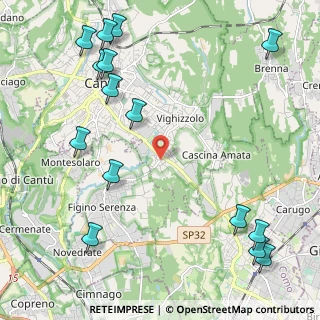 Mappa Via Piemonte, 22063 Cantù CO, Italia (2.90867)
