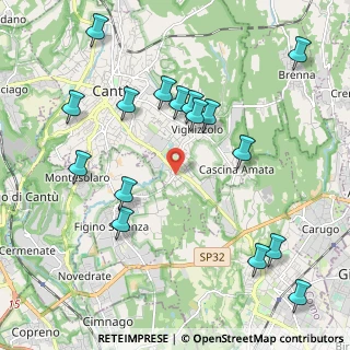 Mappa Via Piemonte, 22063 Cantù CO, Italia (2.33375)