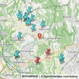 Mappa Via Piemonte, 22063 Cantù CO, Italia (2.55333)