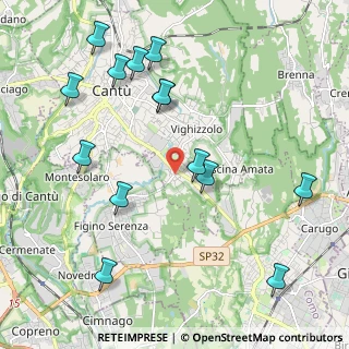 Mappa Via Piemonte, 22063 Cantù CO, Italia (2.38214)