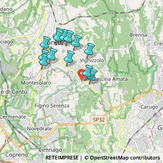 Mappa Via Piemonte, 22063 Cantù CO, Italia (1.71538)