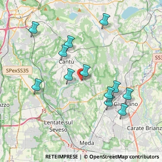 Mappa Via Piemonte, 22063 Cantù CO, Italia (4.04583)