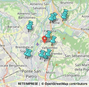 Mappa Via Vincenzo Bellini, 24030 Valbrembo BG, Italia (1.67385)