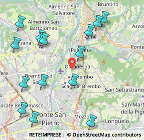 Mappa Via Vincenzo Bellini, 24030 Valbrembo BG, Italia (2.496)