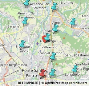 Mappa Via Vincenzo Bellini, 24030 Valbrembo BG, Italia (2.455)