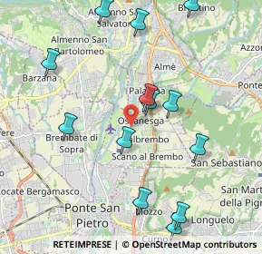 Mappa Via Vincenzo Bellini, 24030 Valbrembo BG, Italia (2.23615)