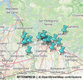 Mappa Via Vincenzo Bellini, 24030 Valbrembo BG, Italia (9.69875)