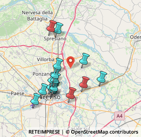 Mappa Via Cardinal Callegari, 31050 Carbonera TV, Italia (6.905)