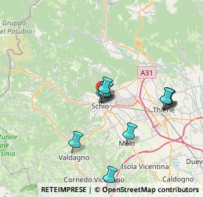 Mappa Via Caussa, 36015 Schio VI, Italia (6.07333)