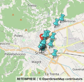 Mappa Via Caussa, 36015 Schio VI, Italia (1.01286)