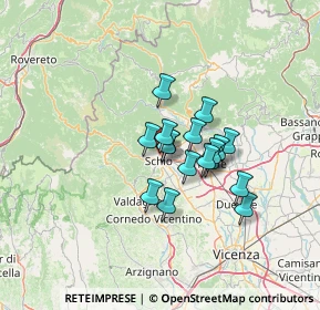 Mappa Via Caussa, 36015 Schio VI, Italia (8.92294)