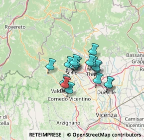 Mappa Via Caussa, 36015 Schio VI, Italia (8.24706)