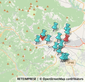 Mappa Via Battaglione Ramina, 36015 Schio VI, Italia (3.35143)