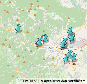 Mappa Via Battaglione Ramina, 36015 Schio VI, Italia (3.82769)