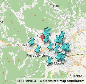 Mappa Via Battaglione Ramina, 36015 Schio VI, Italia (1.498)