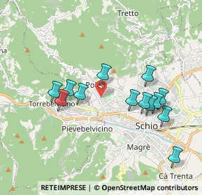 Mappa Via Battaglione Ramina, 36015 Schio VI, Italia (1.81615)