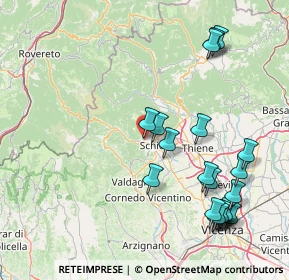 Mappa Via Battaglione Ramina, 36015 Schio VI, Italia (18.682)