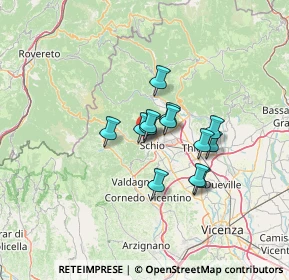 Mappa Via Battaglione Ramina, 36015 Schio VI, Italia (8.78308)