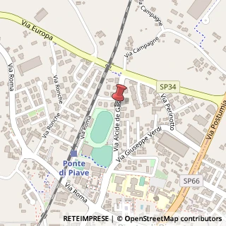 Mappa Via de gasperi 10, 31047 Ponte di Piave, Treviso (Veneto)