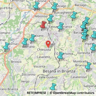 Mappa Via Concordia, 20838 Renate MB, Italia (3.0355)