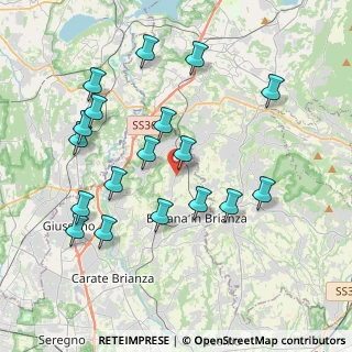 Mappa Via Concordia, 20838 Renate MB, Italia (4.04222)