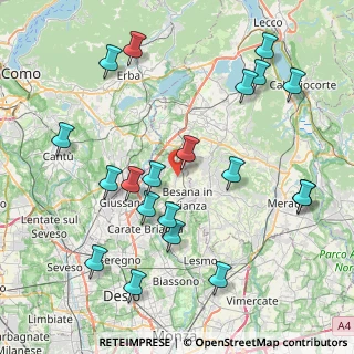Mappa Via Concordia, 20838 Renate MB, Italia (9.2305)
