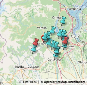 Mappa Piazza Valentino Milanaccio, 13011 Borgosesia VC, Italia (10.1905)