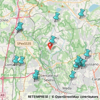 Mappa Via Santa Chiara, 22060 Carimate CO, Italia (5.65625)