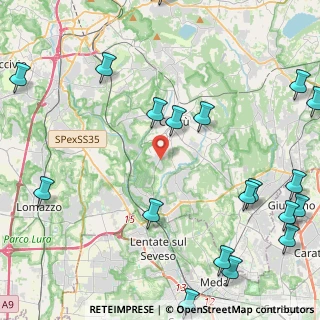 Mappa Via Santa Chiara, 22060 Carimate CO, Italia (6.3935)