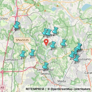 Mappa Via Santa Chiara, 22060 Carimate CO, Italia (4.34067)