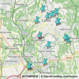 Mappa Via Santa Chiara, 22060 Carimate CO, Italia (2.45)