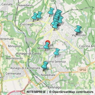 Mappa Via Santa Chiara, 22060 Carimate CO, Italia (2.1735)
