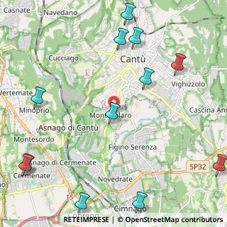 Mappa Via Santa Chiara, 22060 Carimate CO, Italia (3.04417)