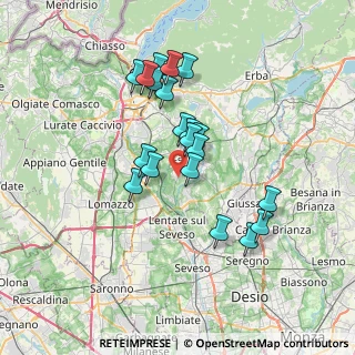 Mappa Via Santa Chiara, 22060 Carimate CO, Italia (6.004)