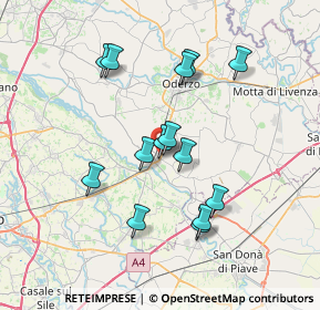 Mappa Via Perinotto, 31047 Ponte di Piave TV, Italia (6.48643)