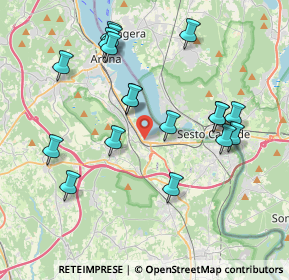 Mappa Via dei Garofani, 28053 Castelletto sopra Ticino NO, Italia (3.98278)