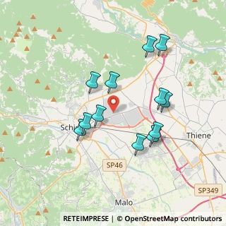 Mappa Via Lazio, 36015 Schio VI, Italia (3.3725)