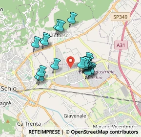 Mappa Via Molise, 36015 Schio VI, Italia (1.37)