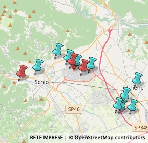 Mappa Via Molise, 36015 Schio VI, Italia (3.77385)
