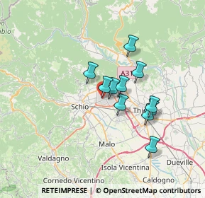 Mappa Via Molise, 36015 Schio VI, Italia (5.16364)