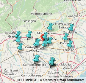 Mappa Via Giorgio Massari, 31050 Vedelago TV, Italia (13.677)