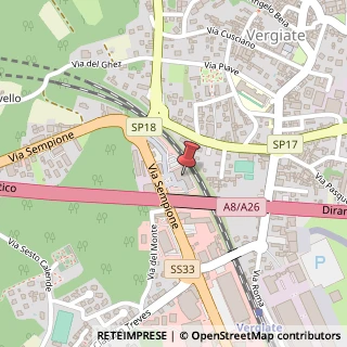 Mappa Via Sempione, 94, 21029 Vergiate, Varese (Lombardia)