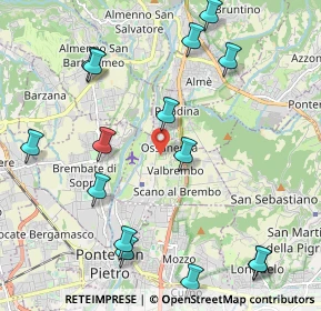 Mappa Via Cesare Battisti, 24030 Valbrembo BG, Italia (2.49933)