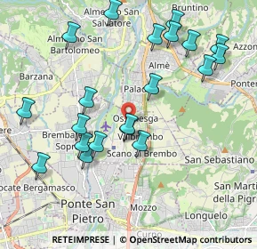 Mappa Via Cesare Battisti, 24030 Valbrembo BG, Italia (2.141)