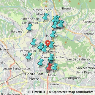 Mappa Via Cesare Battisti, 24030 Valbrembo BG, Italia (1.6885)