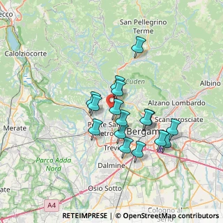 Mappa Via Cesare Battisti, 24030 Valbrembo BG, Italia (5.74563)