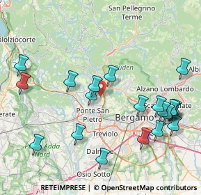 Mappa Via Cesare Battisti, 24030 Valbrembo BG, Italia (9.237)